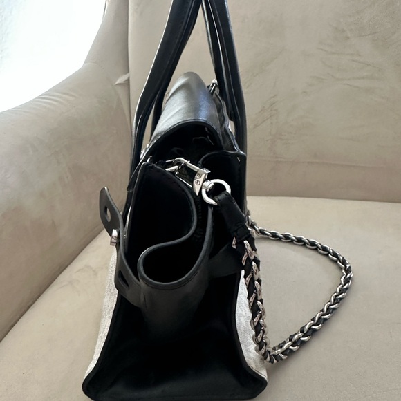 Michael Kors Black and white Carmen Satchel, Hangbag - Picture 6 of 10